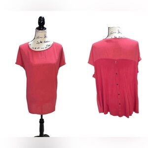 Evri dusty rose color dressy blouse 1X